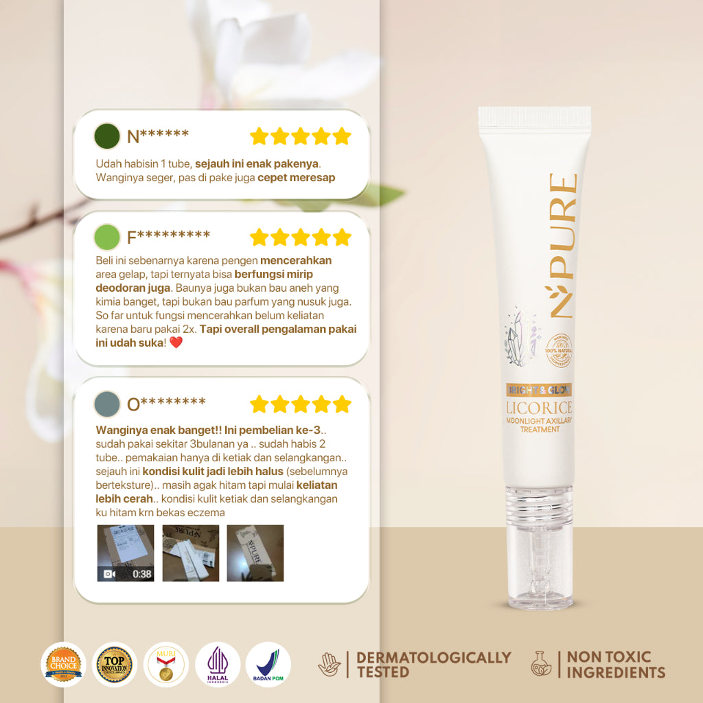 BUNDLING NPURE Peeling Gel Licorice + NPURE Axillary Treatment Licorice