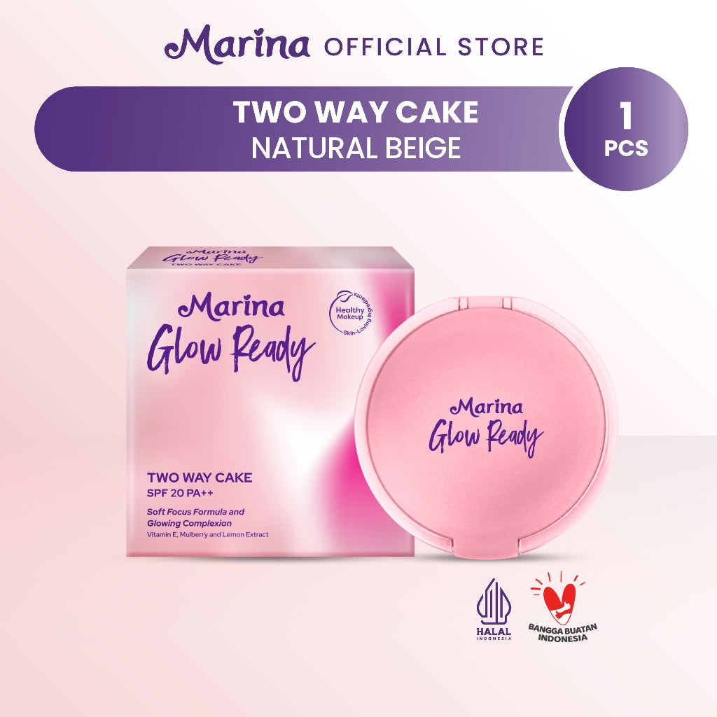 Marina Glow Ready Two Way Cake SPF 20 PA++ - Exp : 10.2026