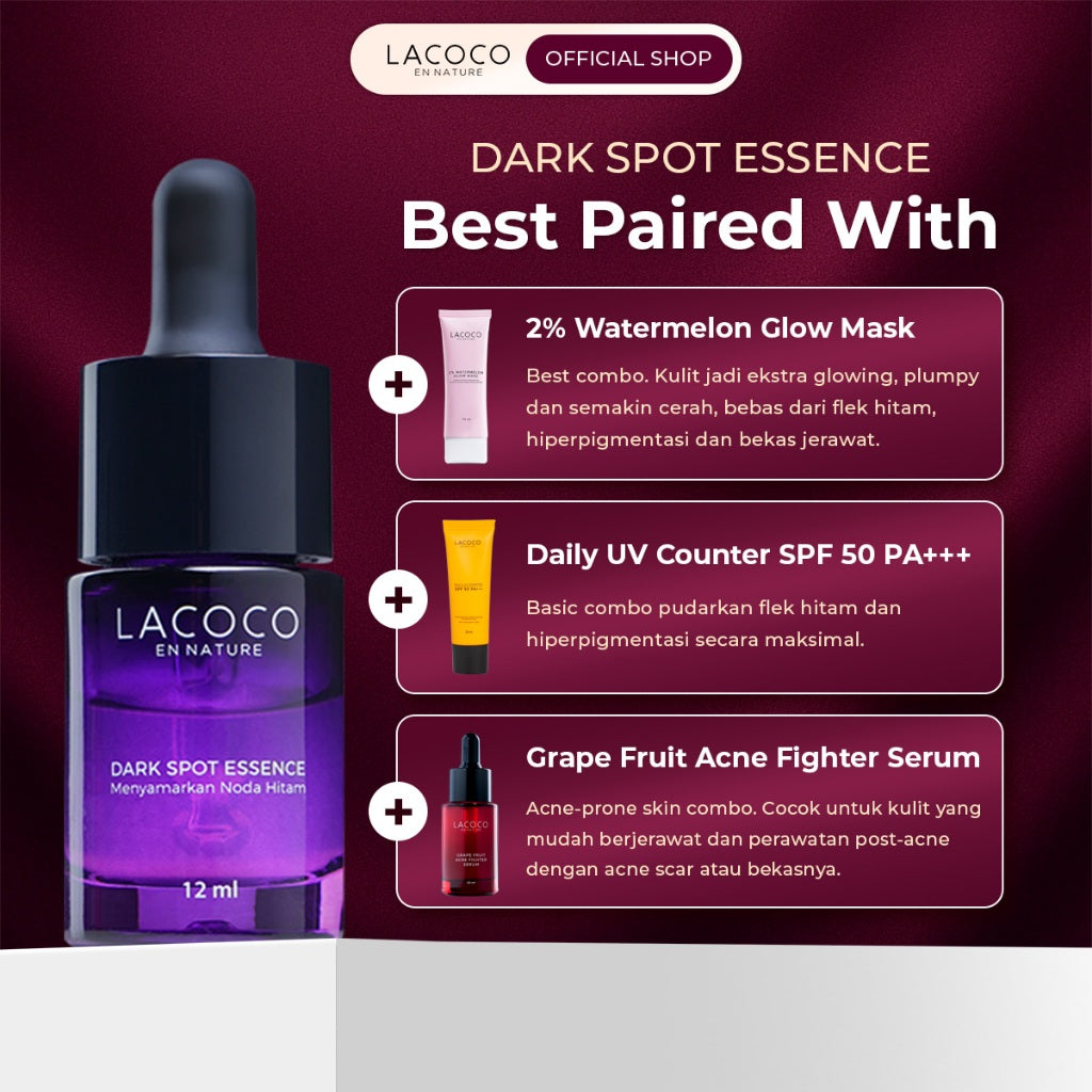 Lacoco Dark Spot Essence Serum Penyamar Flek Hitam Noda Bekas Jerawat Tranexamic Acid Finally Something Glad True Skint