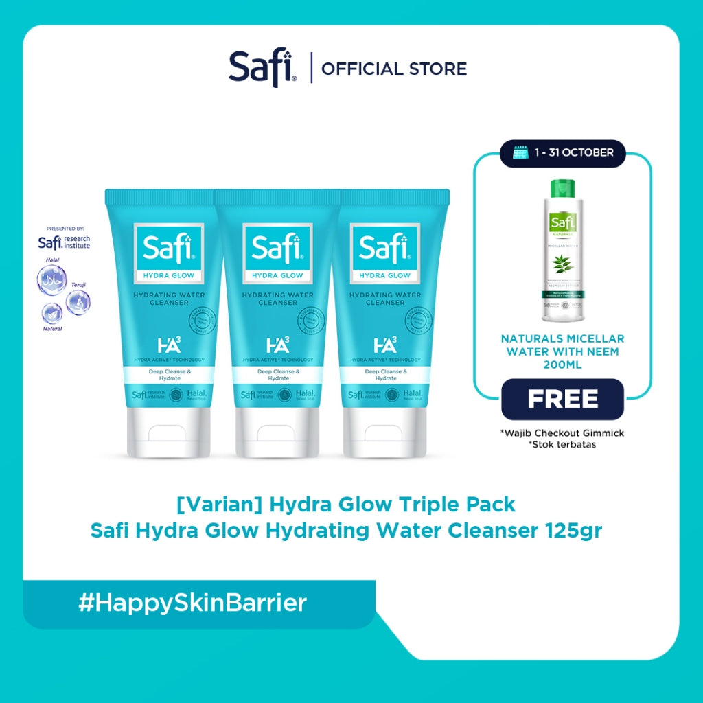 Safi Hydra Glow Hydrating Water Cleanser 125gr - Pembersih Wajah