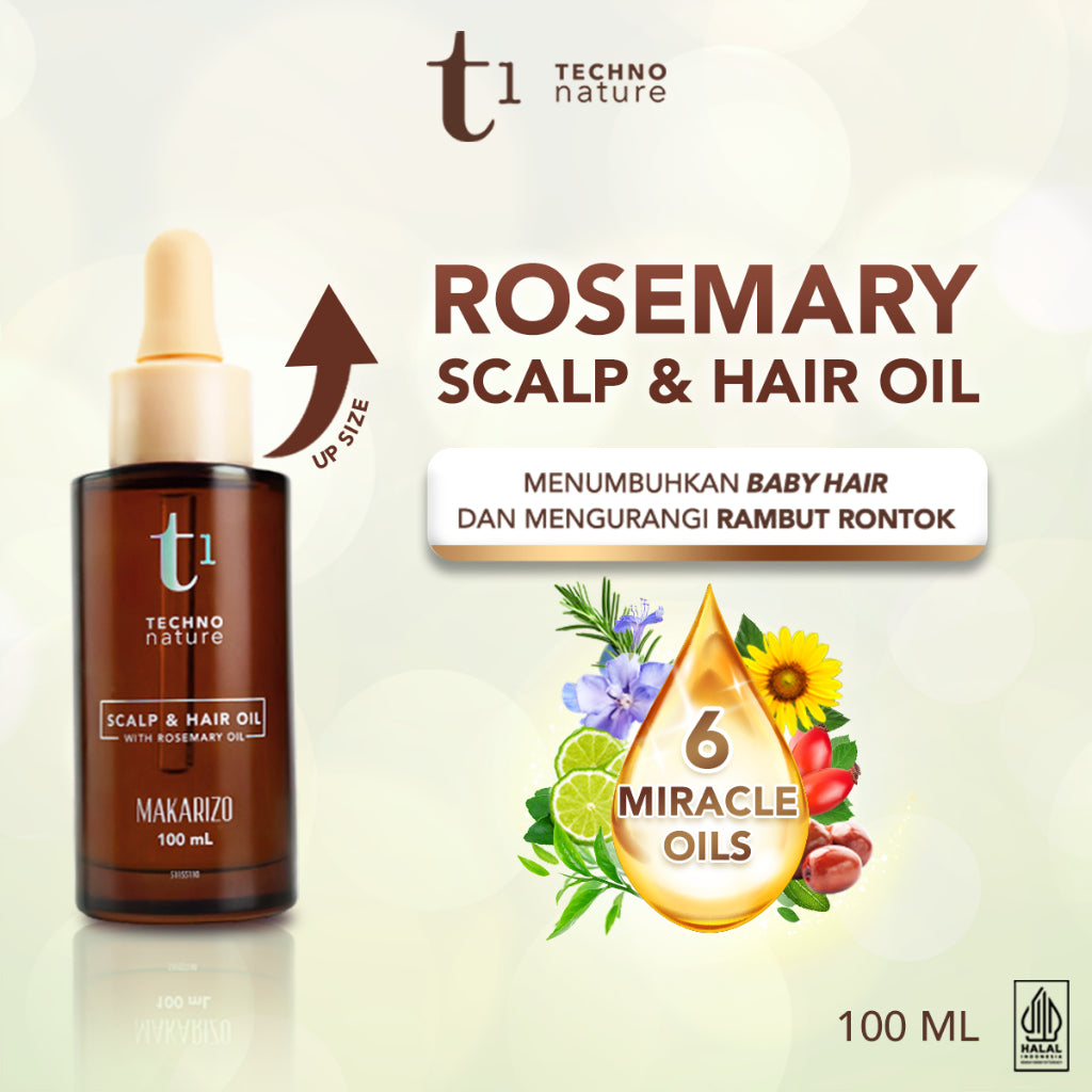 Makarizo T1 Techno Nature Rosemary Scalp & Hair Oil - Rosemary Oil