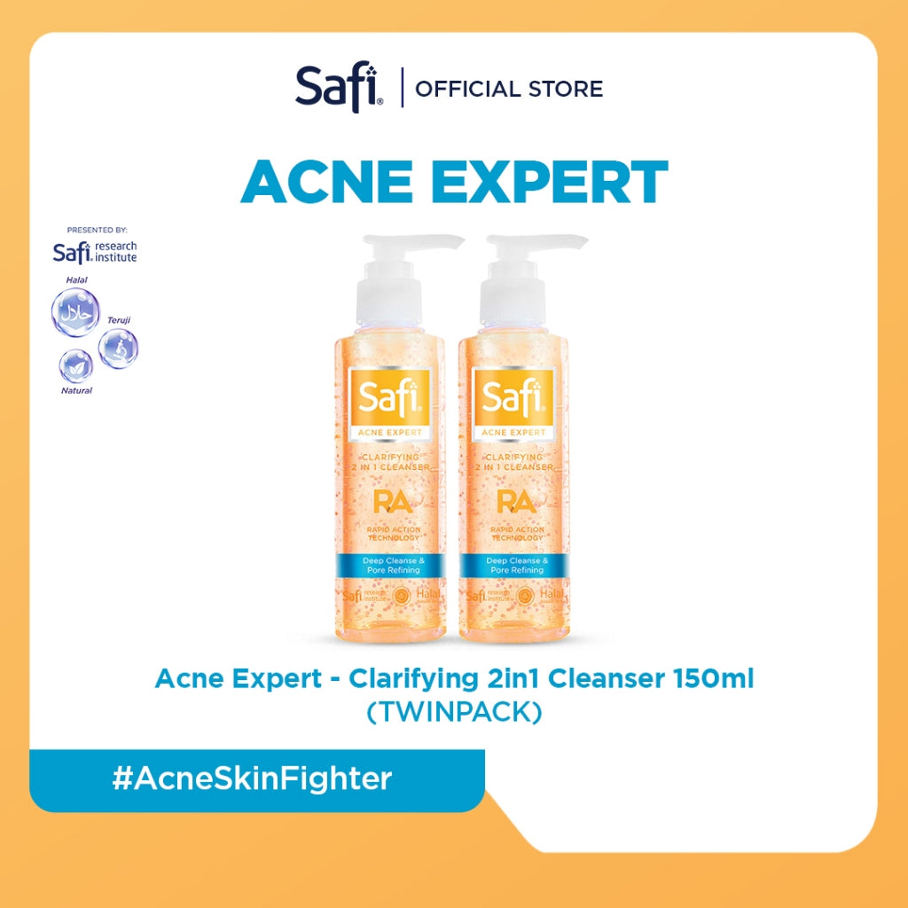 SAFI - Acne Expert - Clarifying 2in1 Cleanser 150ml - Kulit Jerawat