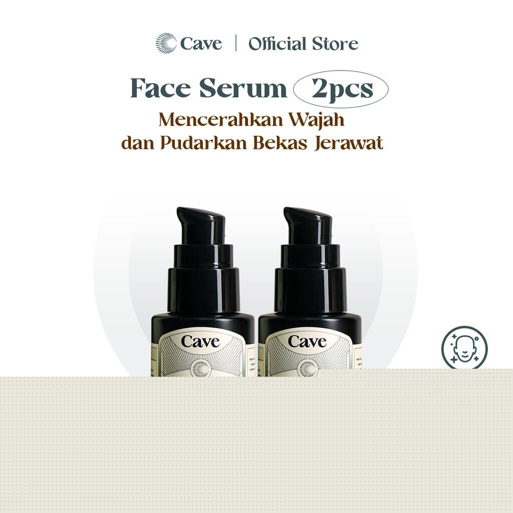 CAVE Face Serum For Brightening - Skincare Pria Serum Wajah Menutrisi & Mencerahkan