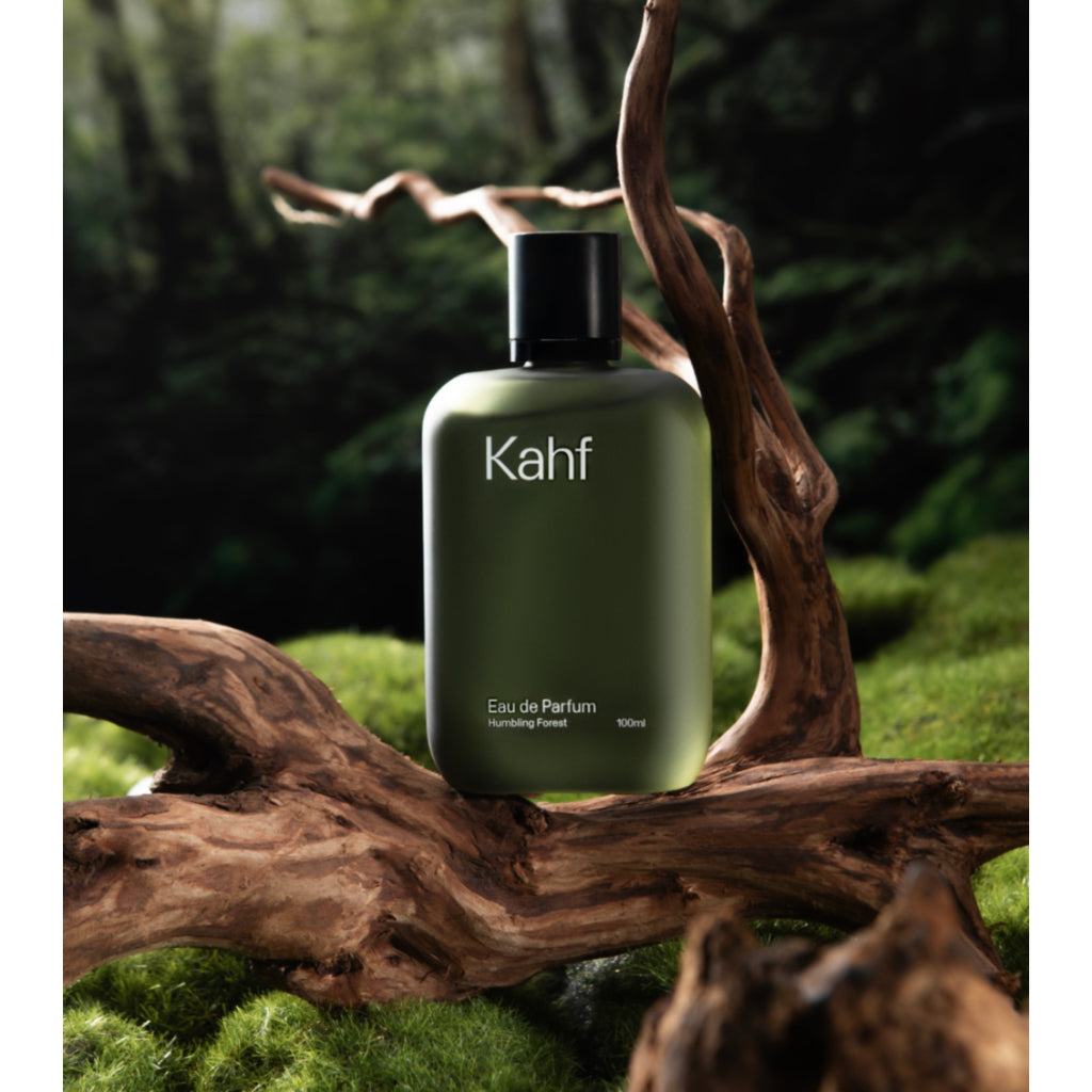 NEW LAUNCH EDP! Kahf Humbling Forest Parfum Series (Eau de Parfum 100 ml + Eau de Toilette 35 ml) - Fragrance EDP EDT Cedarwood, Oakmoss & Amber - Parfum Maskulin Pria Lokal Wangi Tahan Lama Woody Amber & Percaya Diri Seharian