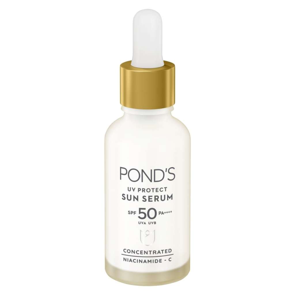 POND'S UV PROTECT SUN SERUM BOTTLE SPF50+ PA++++ UVA UVB LIGHTWEIGHT SUNSCREEN WITH NIACINAMID-C 30G