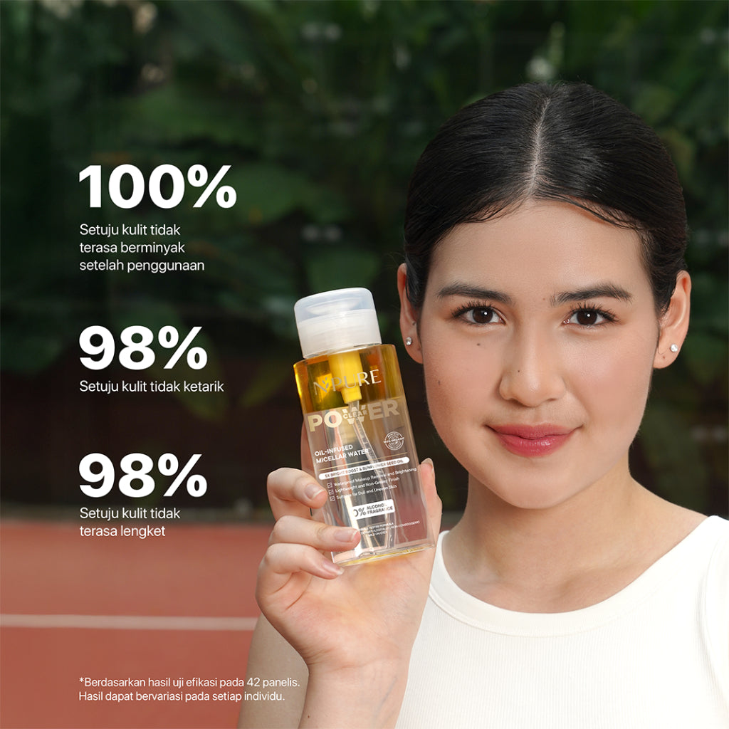 NPURE Oil-Infused Micellar Water / Micellar Oil / Pembersih Makeup / Pembersih wajah / Pembersih Makeup Waterproof