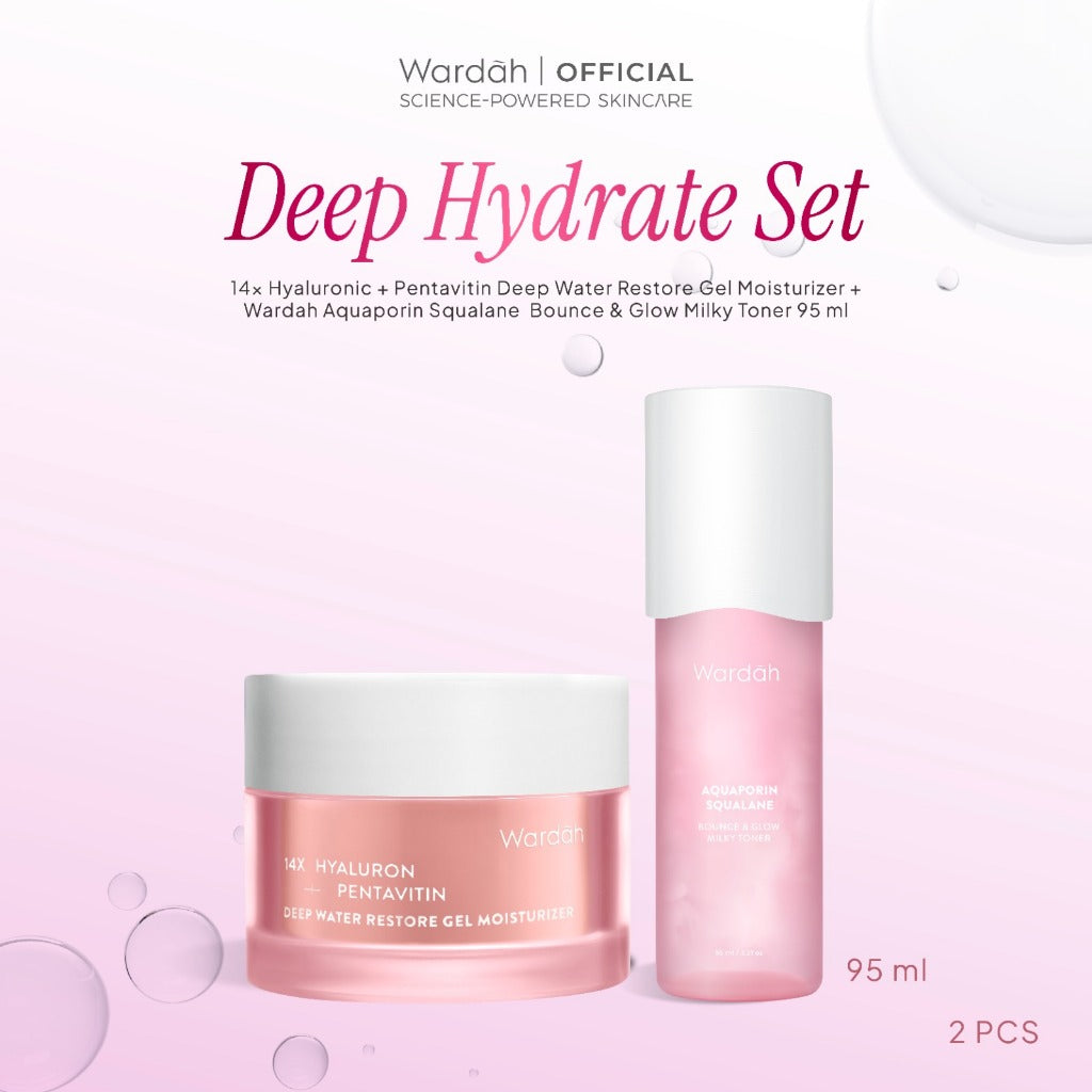 NEW! Wardah Aquaporin Squalane Bounce Glow Milky Toner 3 Liposome Ceramide Aquaporin95 ml Meningkatkan Hidrasi dan Memperbaiki Skin Barrier Untuk Kulit Glow dan Bouncy Toner Badan - Skincare