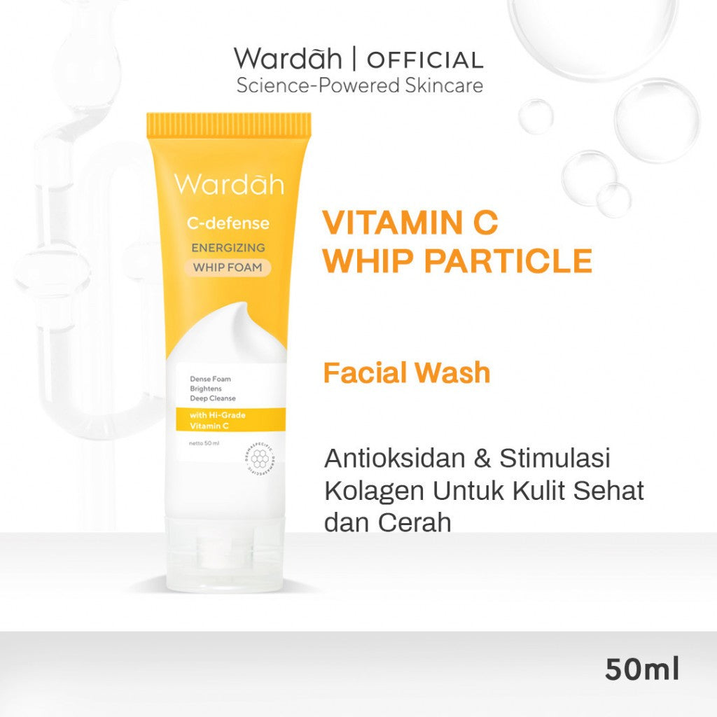 WARDAH Face Wash All Series Acnederm C Defense Lightening Perfect Bright Nature Daily Crystal Secret Renew You Hydra Rose NMF Amino Gel Cleanser Skincare