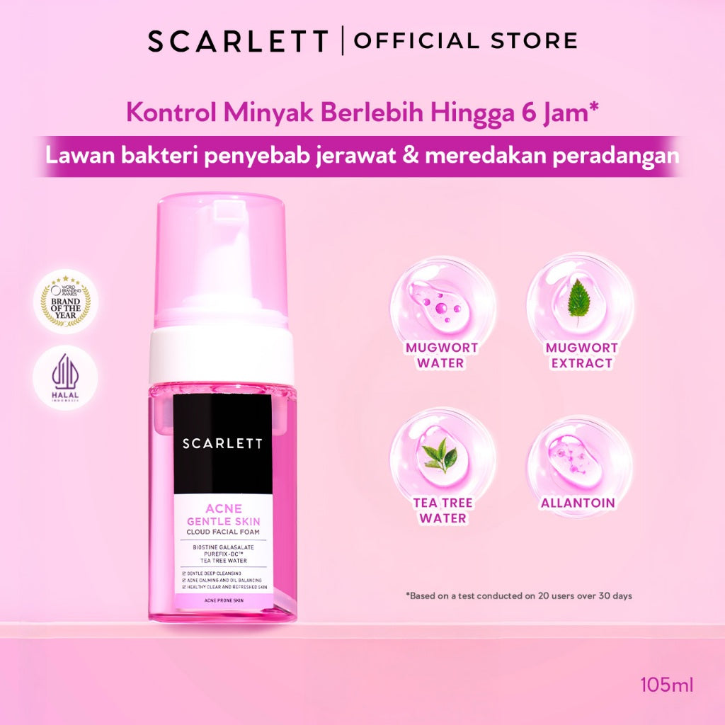 Scarlett Whitening Cloud Facial Foam