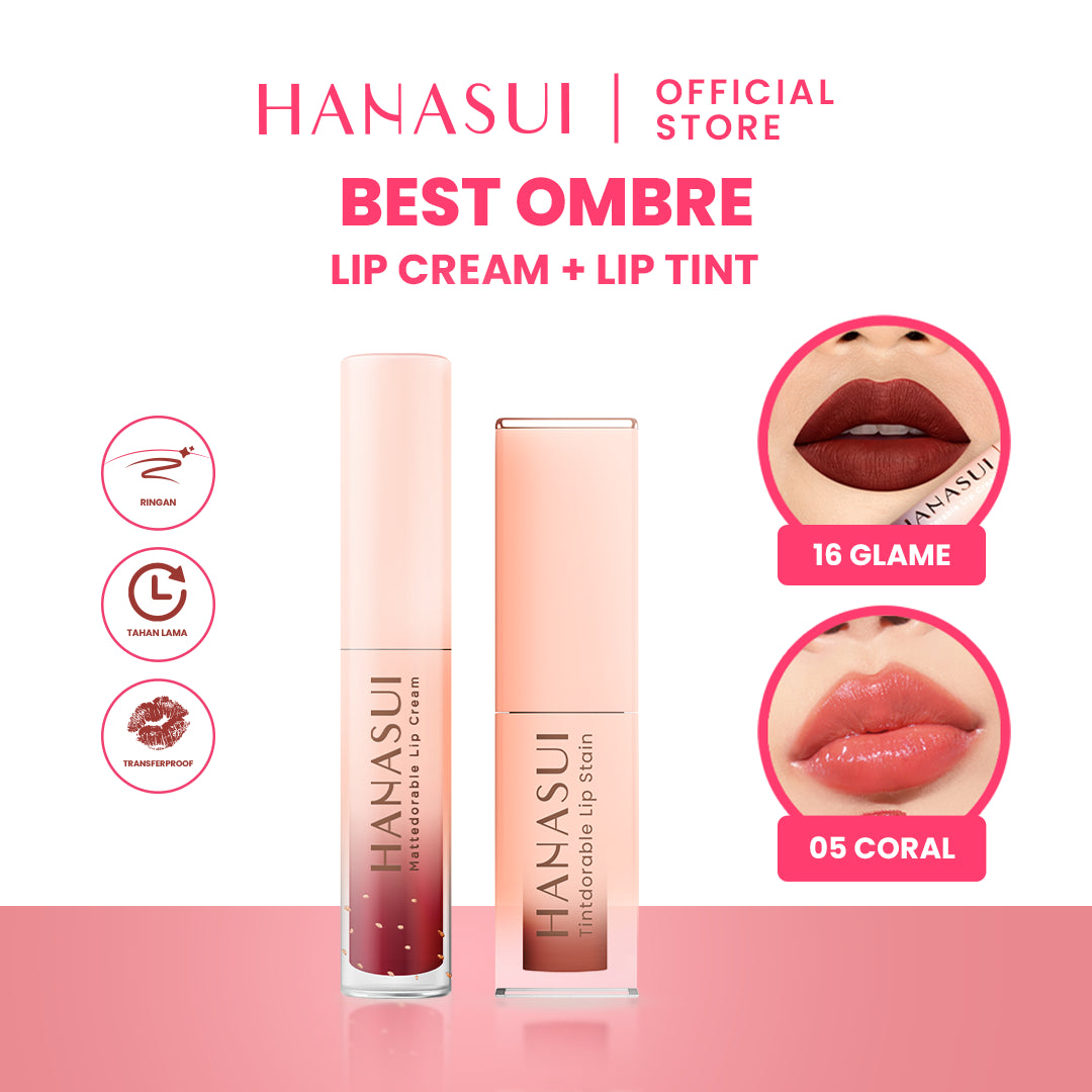 Hanasui Special Ombre ( Mattedorable Lipcream + Tintdorable Liptint) (bdl)