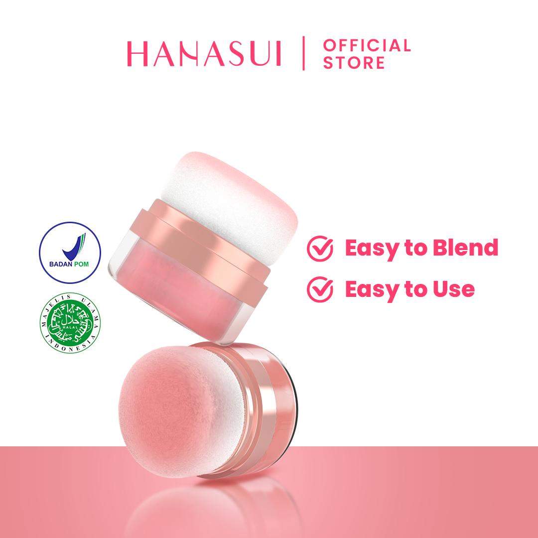 【3 IN 1】Hanasui Korean Make Up Look - Special Bundling 3Pcs Cushion Blush Liptint Natural Finish Makeup Ringan Waterproof