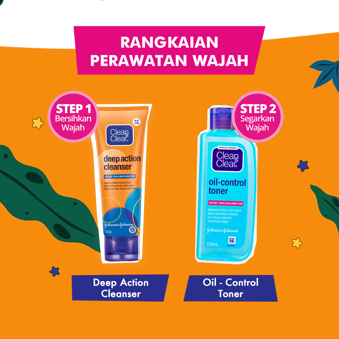 Clean & Clear Deep Action Cleanser Sabun Cuci Muka Pembersih Wajah 50gr