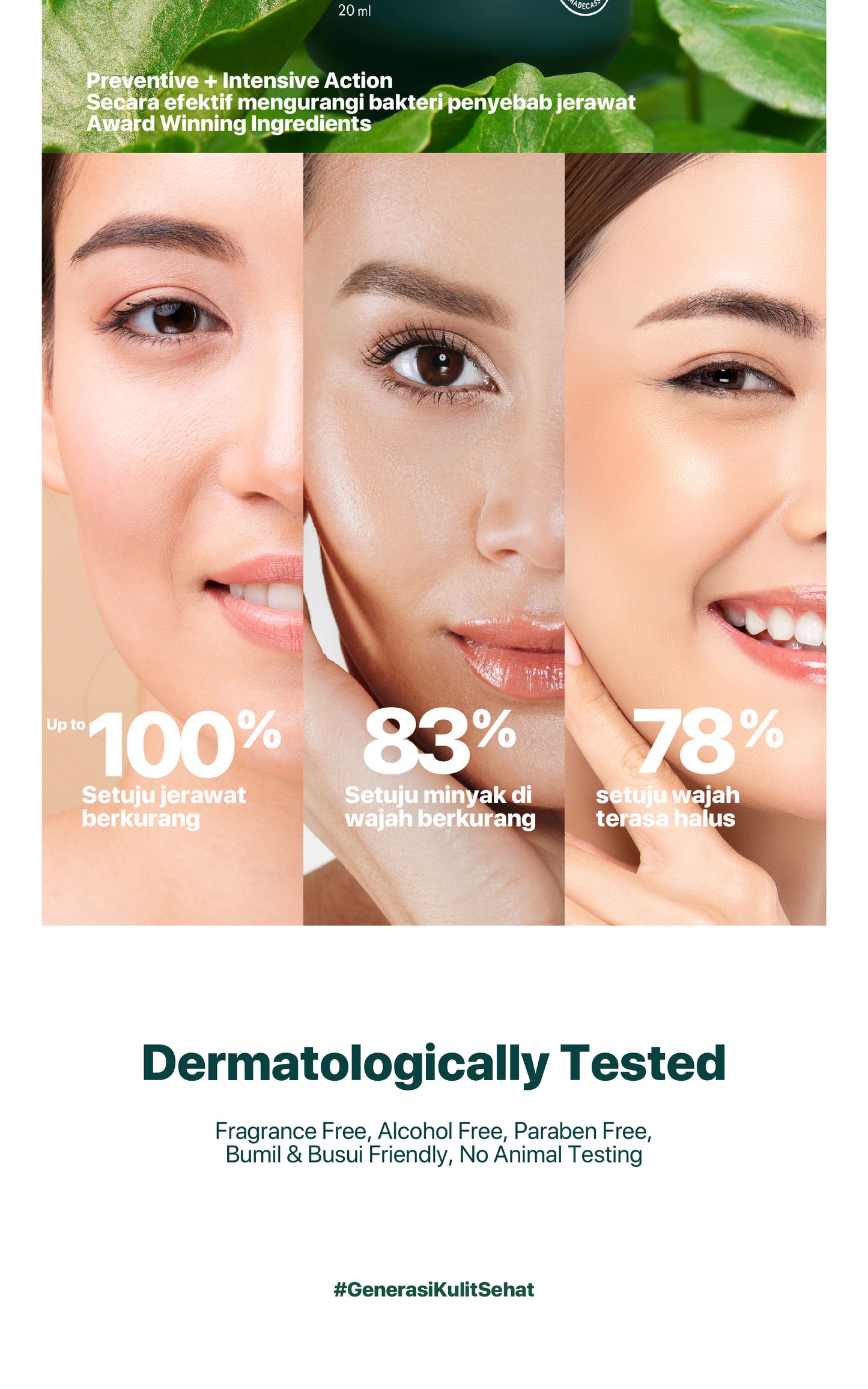 NPURE Anti Acne Serum / Serum Anti Jerawat / Kulit Berminyak / Serum Wajah Bebas Jerawat