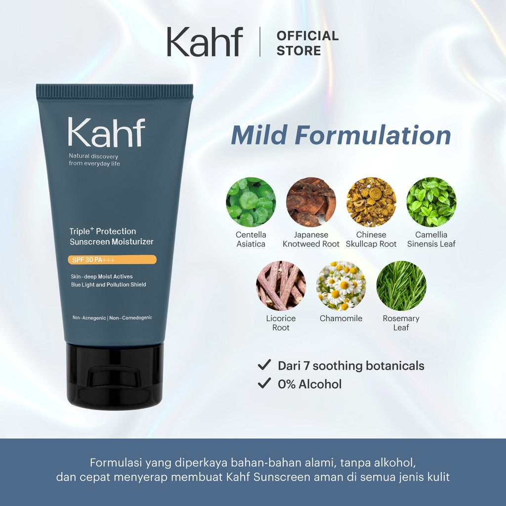 Twin Pack Kahf Triple Protection Sunscreen Moisturizer SPF 30 PA+++ 30 ml