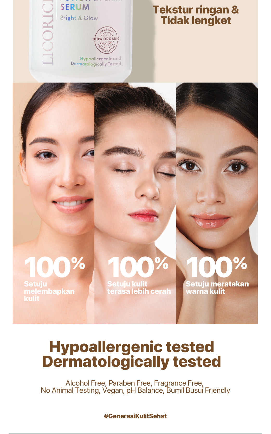 LICORICE SERUM - NPURE Licorice Bright & Glow Potion Of Light Face Serum 20ml / Potion of Light / Brightening Serum / Serum Brightening / Wajah Cerah Glowing Flek Hitam / Aman Bumil Busui