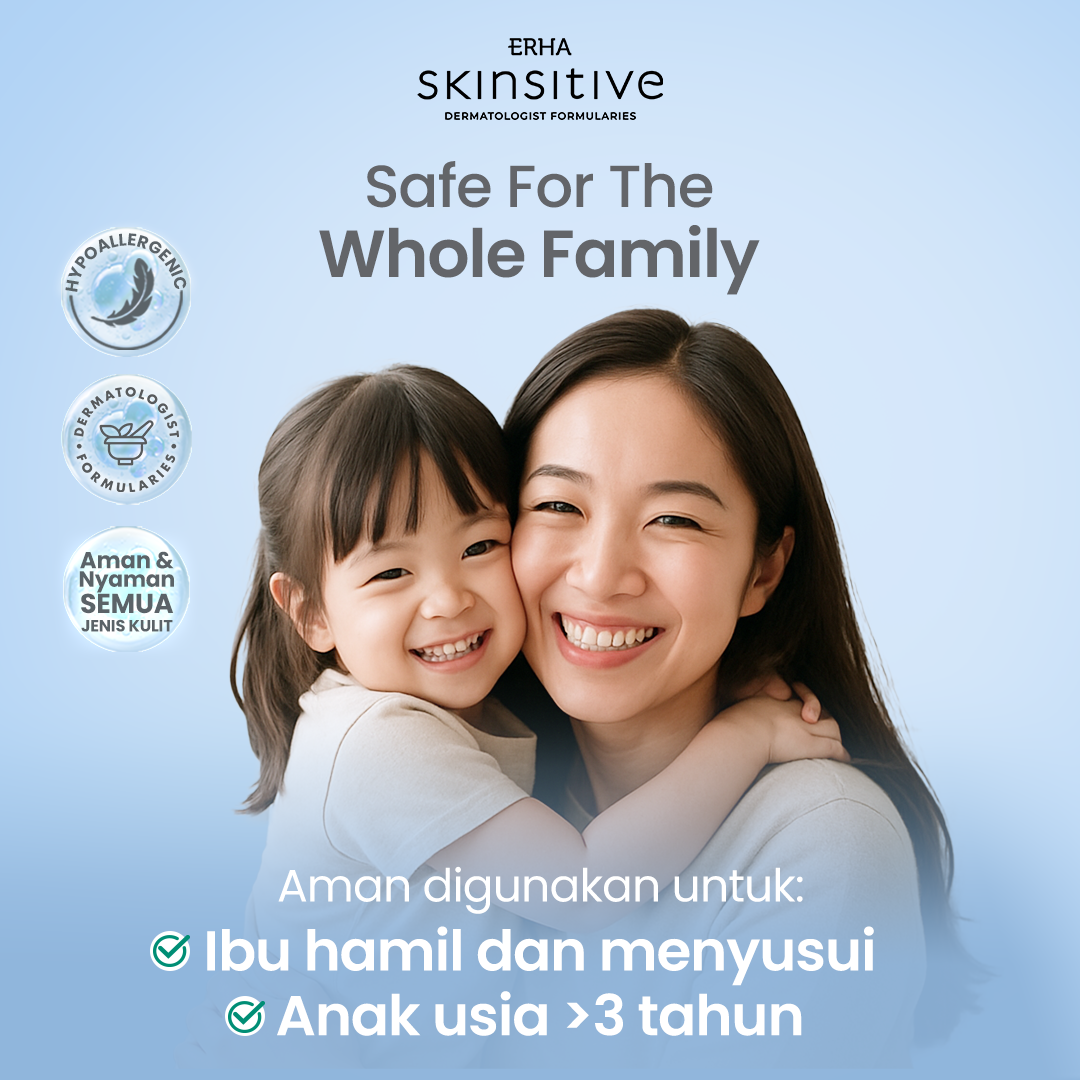 ERHA Skinsitive Ultracalm Skin Barrier Moisturizer 80ml | Pelembap Wajah Semua Jenis Kulit (Normal, Kering, Berminyak, Sensitif) | Deep Moisturize, Tekstur Ringan, Cepat Menyerap | Skin Barrier Kuat Dengan Ceramide, Panthenol, Niacinamide, Calming