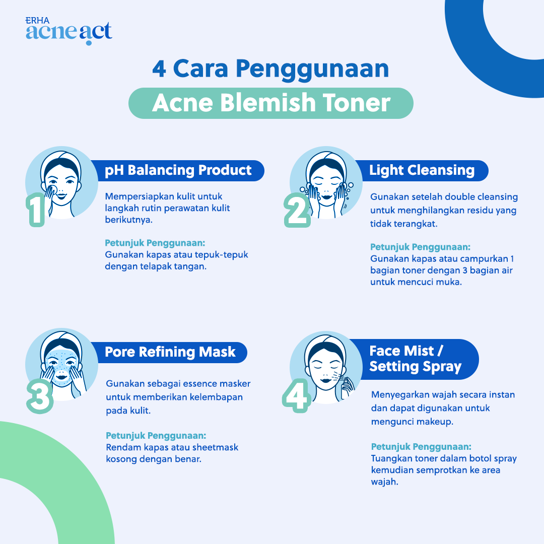 ERHA Acneact Witch Hazel & Chamomile Acne Blemish Toner 100 ml - Toner Wajah Berjerawat