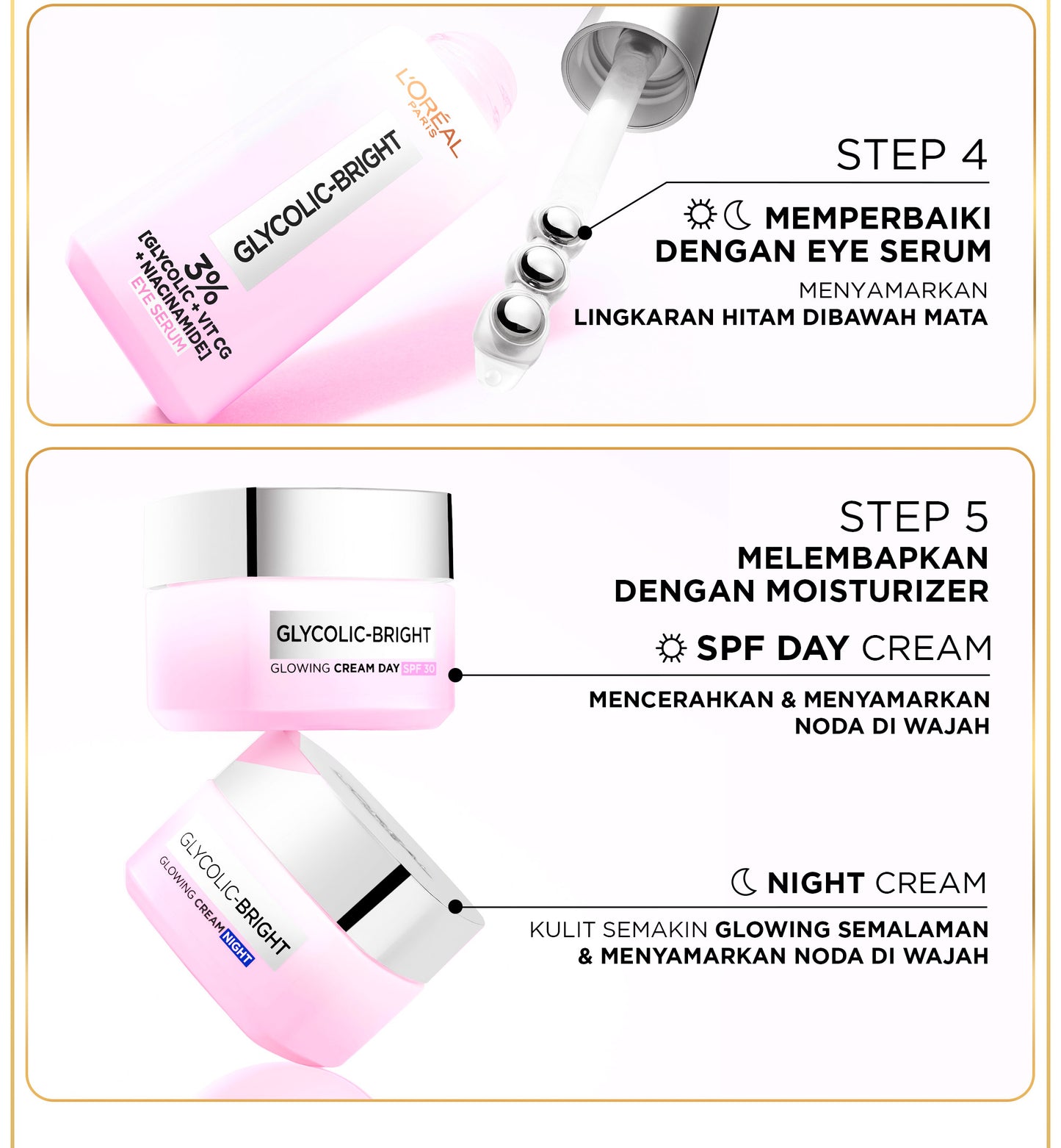 L'Oreal Paris Glycolic Bright Daily Cleanser Foam - 50/100ml Skin Facial Wash Loreal Glyco Acid AHA Exfoliating Anti Dark Spot Wajah Peeling Muka