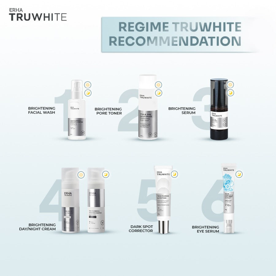 TRUWHITE Brightening & Dark Spot Removal Set (4pcs)- Rangkaian Pencerah Wajah