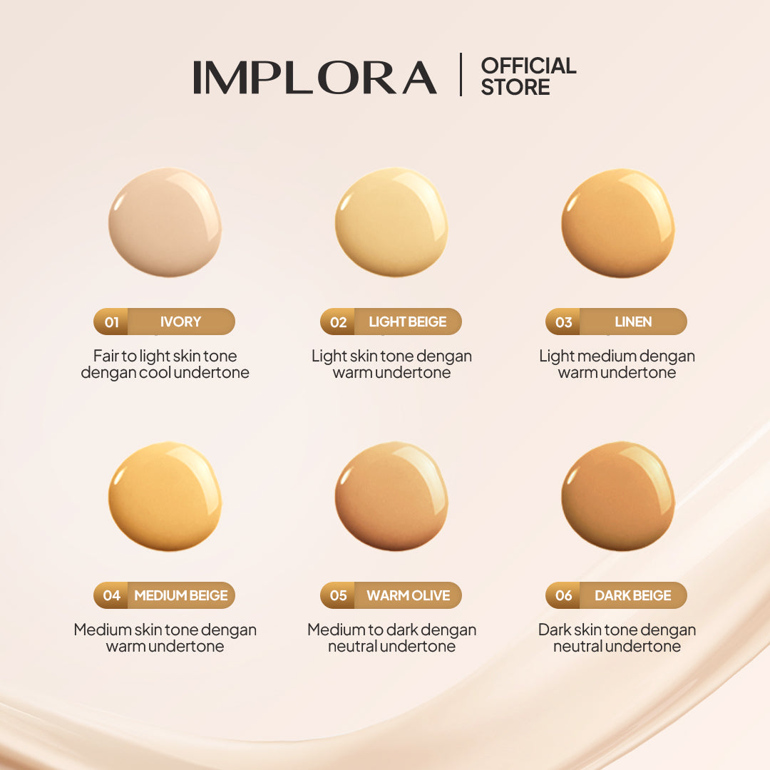 Implora Even Better Liquid Foundation | Natural Cover | Lightening Wajah | Concealer Dark Spot