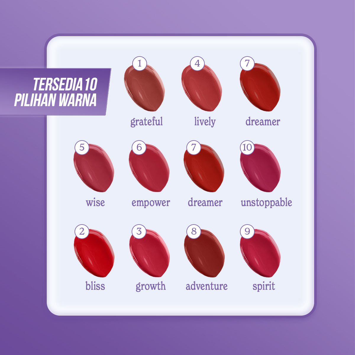 Implora Day to Day Series Dewy Tint | Gloss Liptint Lipstick Bibir