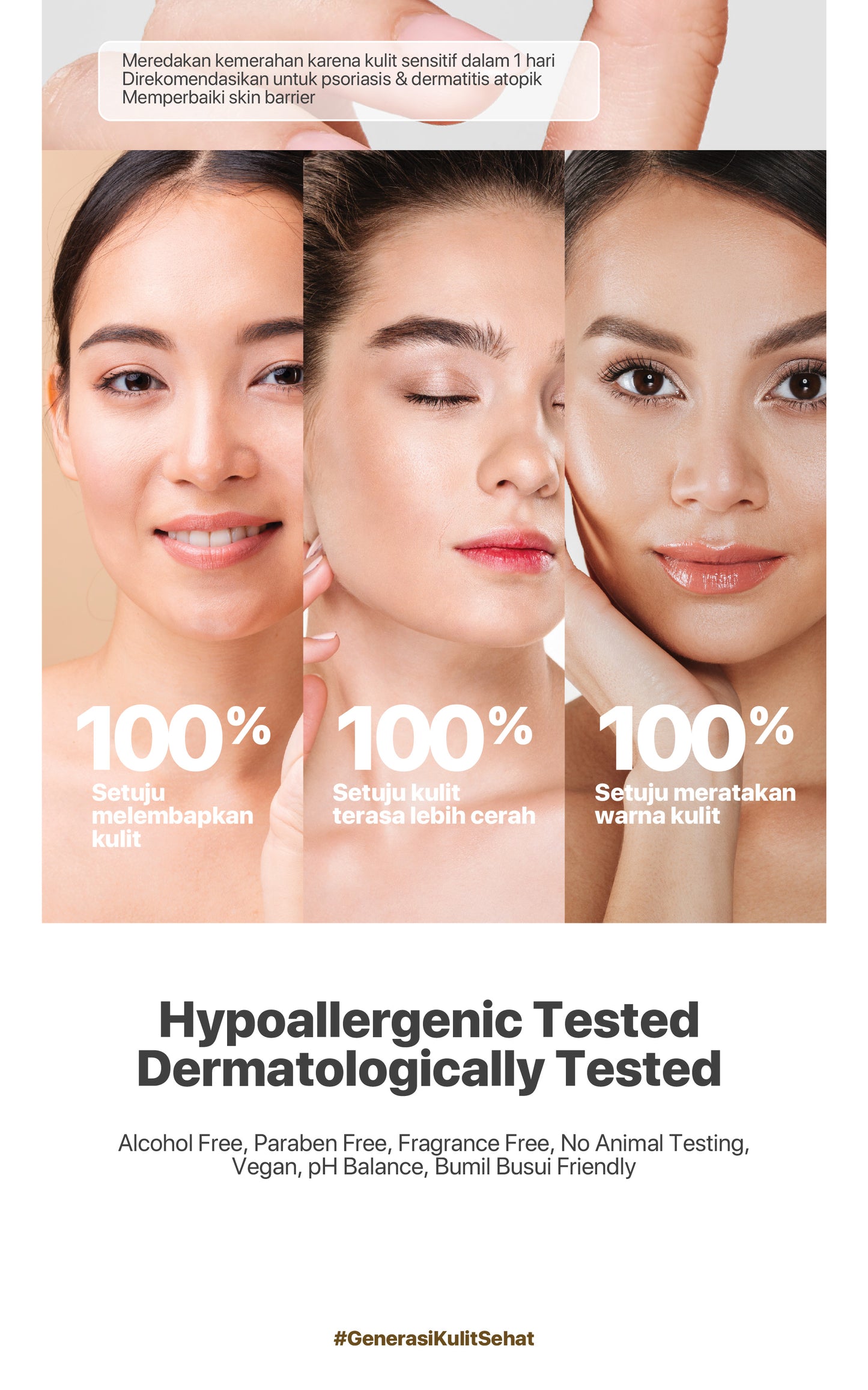 NPURE NONI PROBIOTICS HYPOALLERGENIC “CALM ME DOWN” SENSITIVE FACE SERUM / Serum Wajah Hypoallergenic Sensitif Kemerahan / Semua Jenis Kulit / Ceramide