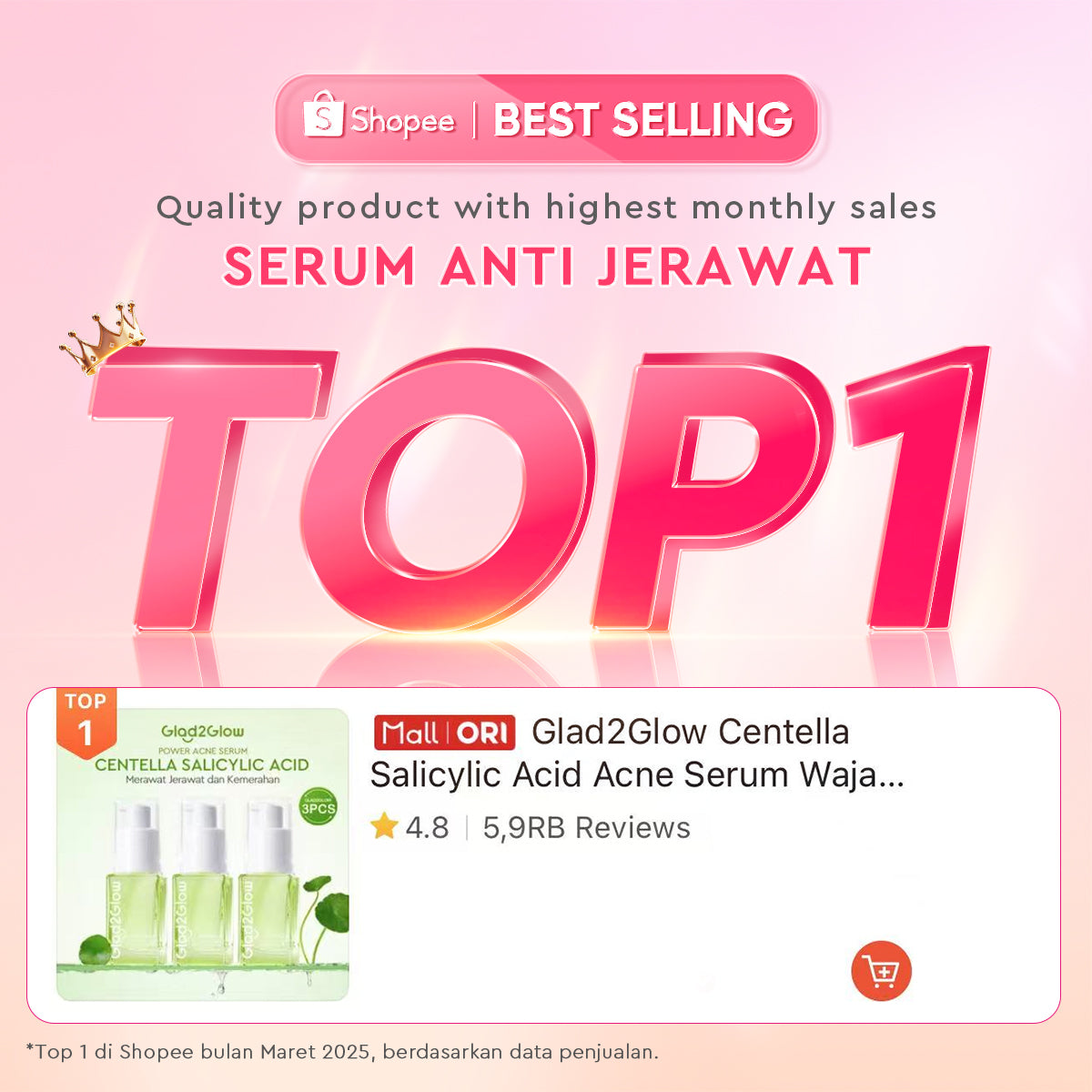 Glad2Glow Centella 2% Salicylic Acid Power Acne Serum skincare serum wajah Eksfoliasi Wajah skincare bpom essence Anti jerawat scincare lembut skincare Menyamarkan bekas jerawat Menenangkan kulit berjerawat Merawat kulit berjerawat g2glow official store