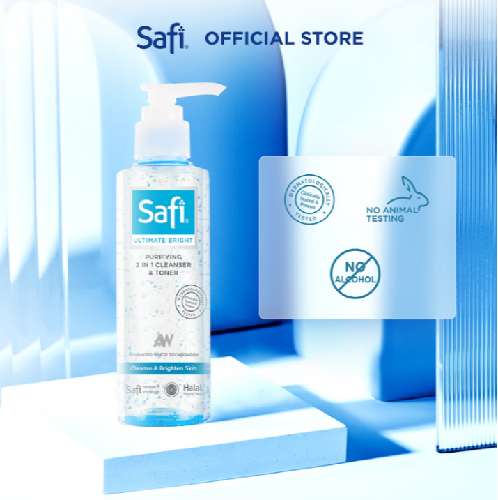Safi Ultimate Bright 2in1 Cleanser & Toner 150ml - Foam Cleanser