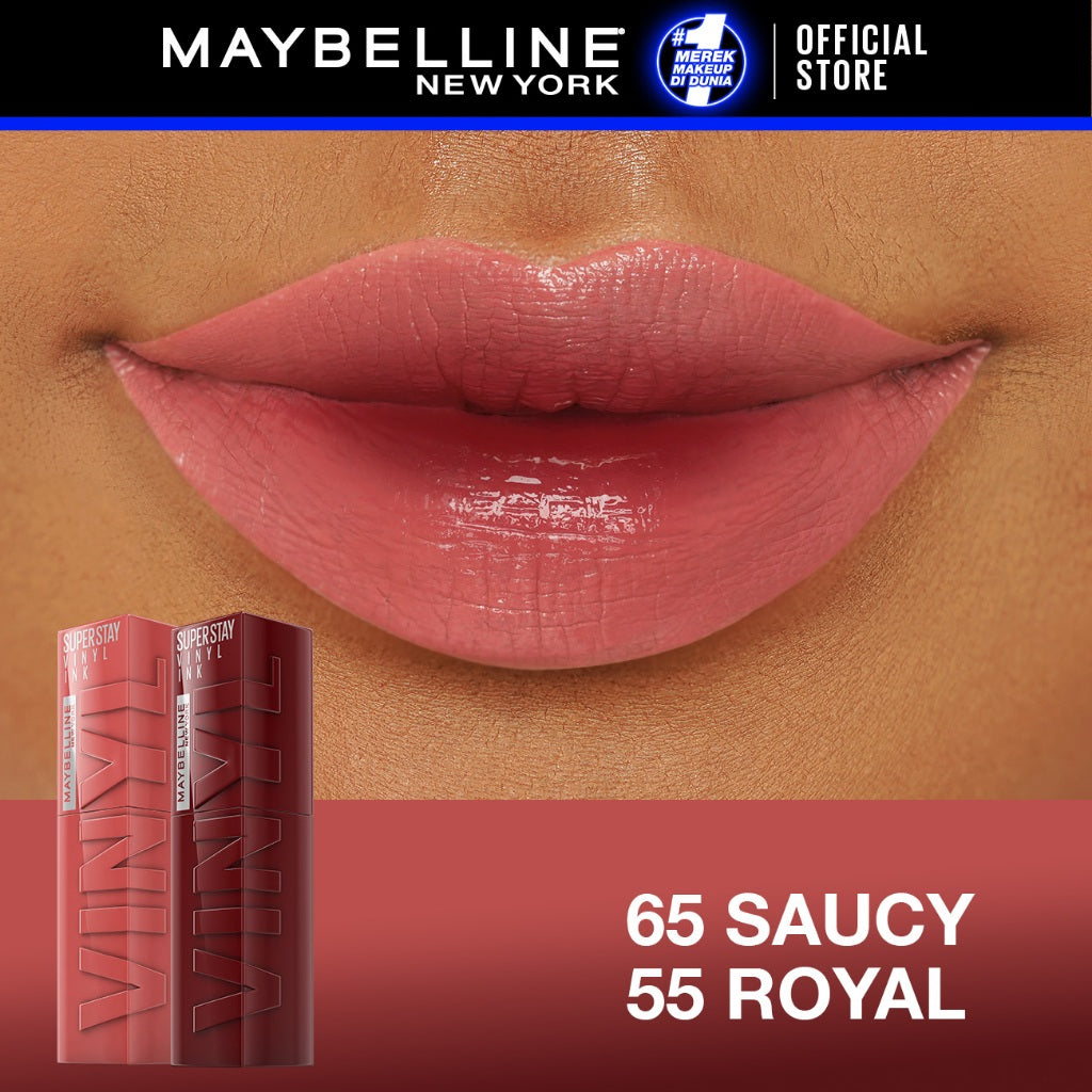 MAYBELLINE OFFICIAL Paket Hemat Superstay Vinyl Ink 2 pcs Ombre Set Lipstick Long Lasting