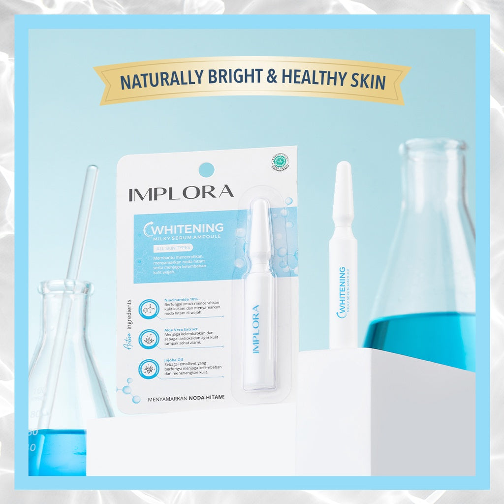 Implora Whitening Milky Serum Ampoule | Serum Ampul Pencerah Wajah