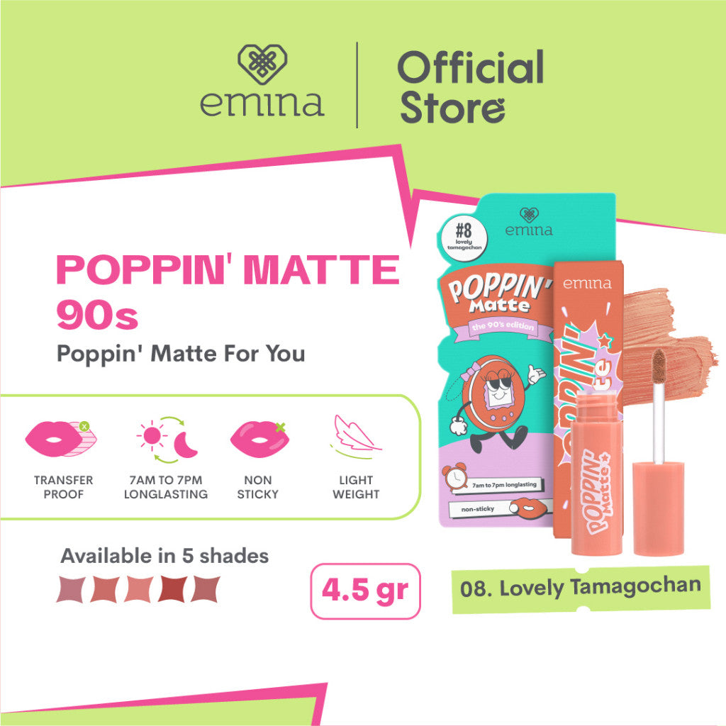 Emina Poppin' Matte The 90s Edition 4.5 g - Lip Matte Transferproof