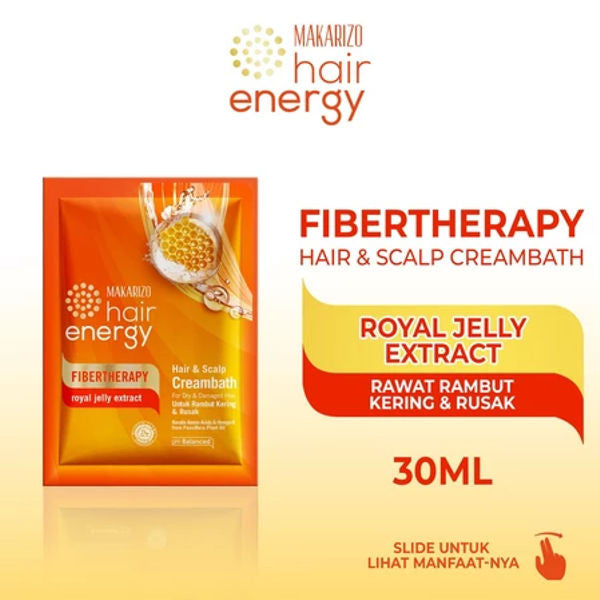 BUY 1 GET 3 - Makarizo Hair Energy Fibertheraphy Shampoo Anti Dandruff Citrus Tea 170mL