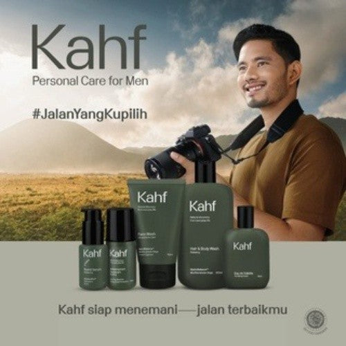 Triple Pack Kahf Face Wash Skin Energizing and Brightening 100 ml - 3 pcs Sabun Cuci Muka Pria untuk Membantu Mencerahkan Wajah - Suitable for Daily Use