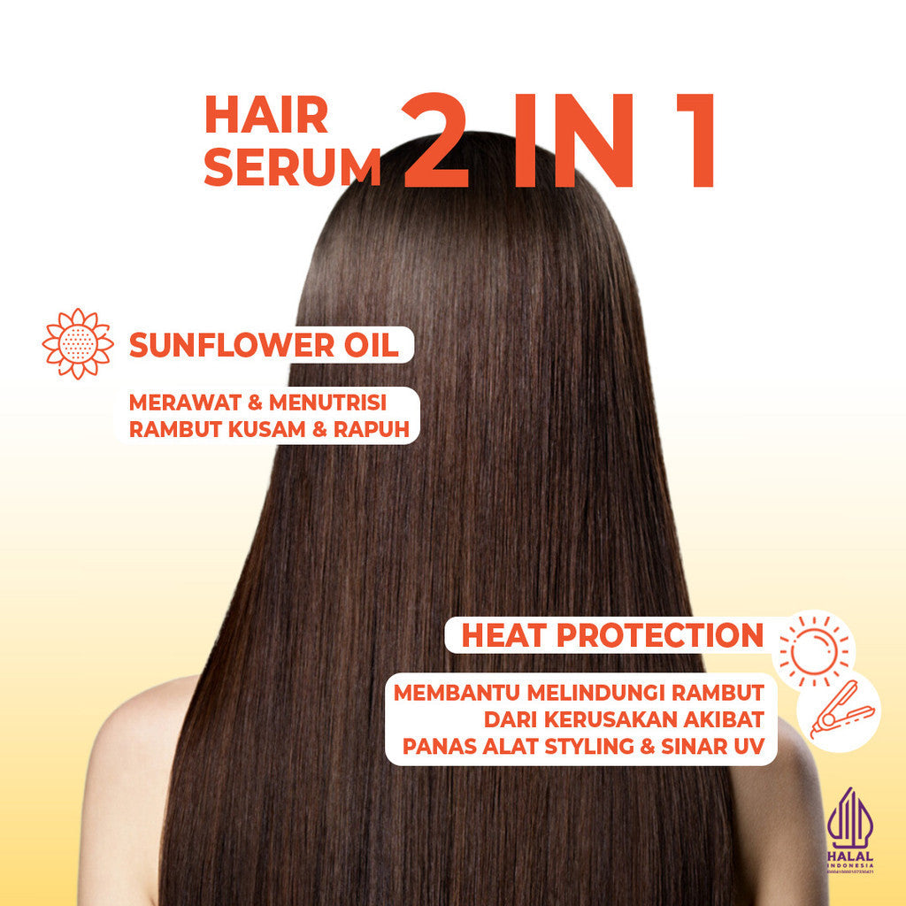 Makarizo VITAGLITZ Hair Serum STRENGTH BOOSTER - Serum Rambut Tube 8 mL