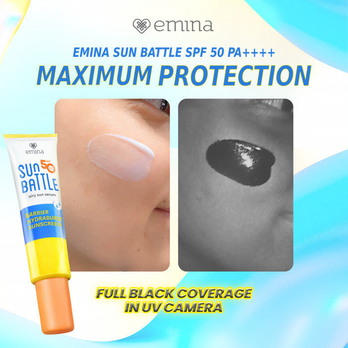 Emina Sun Battle Spf 50 Pa++++ Barrier Hydraburst Sunscreen 30ml