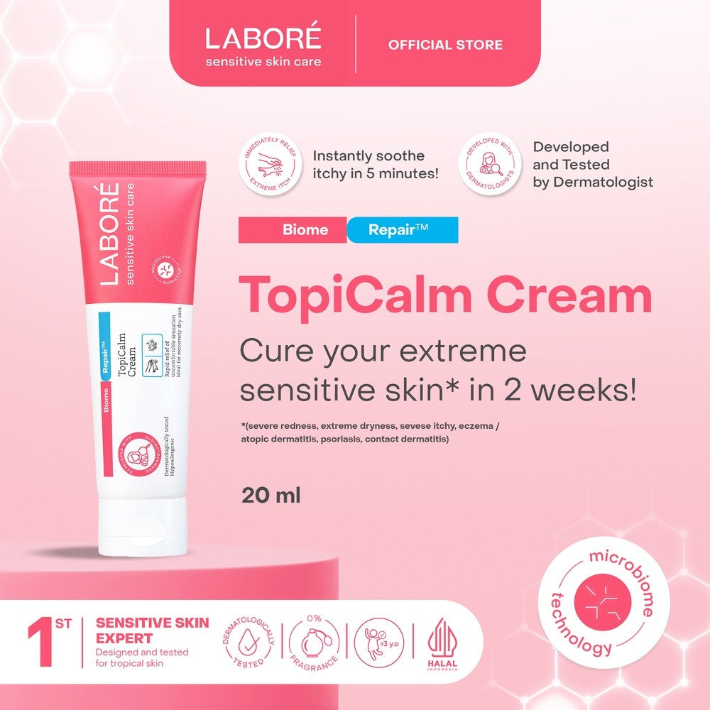 LABORE 5-in-1 Essential Set - LABORE On-The-Go Minis - LABORE Brightening Serum 7 ml - LABORE Topicalm Cream 20 ml - LABORE Mild Cleanser - LABORE Barrier Revive Cream - LABORE Physical Sunscreen - Paket Skincare Best Seller