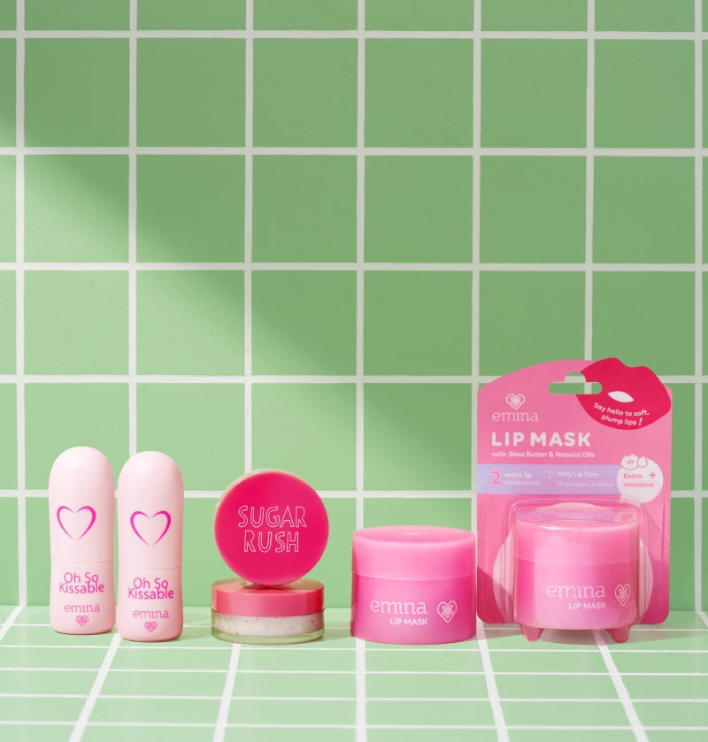 Emina Sugar Rush Lip Scrub 4.2 g - Scrub Eksfoliasi Bibir Melembabkan