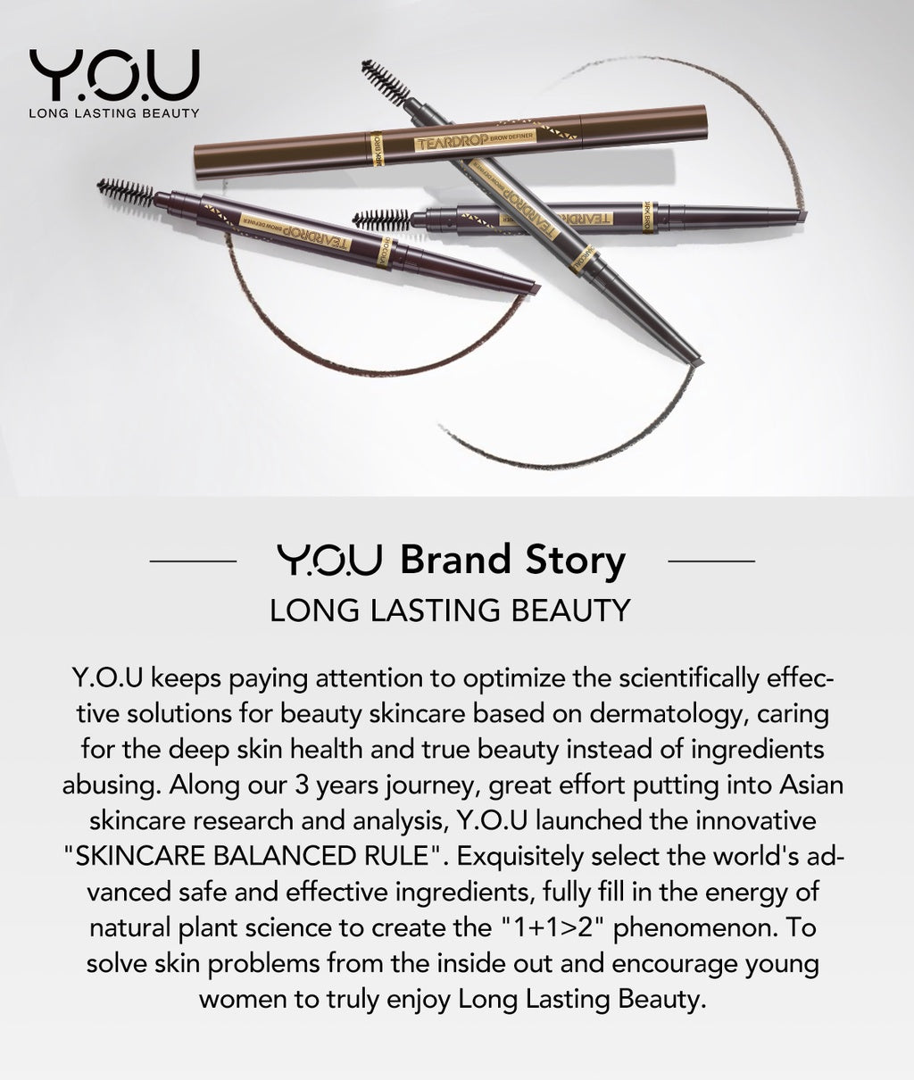 YOU Teardrop Brow Definer Pensil Alis Waterproof Pigmented Tahan Lama Makeup Mata