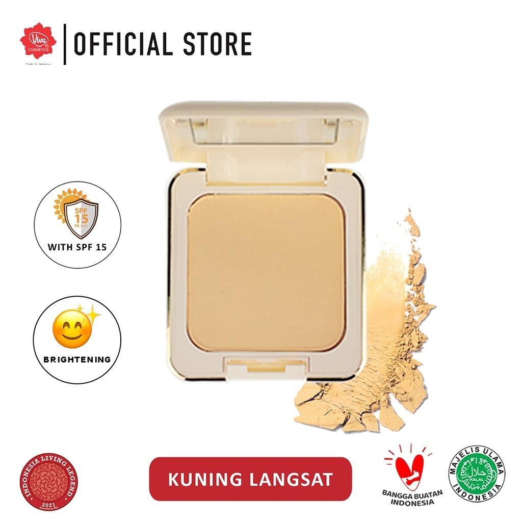 Viva Queen Compact Powder SPF15 – Brightening & Glowing Finish | 3 Shades: Langsat, Pengantin, Natural