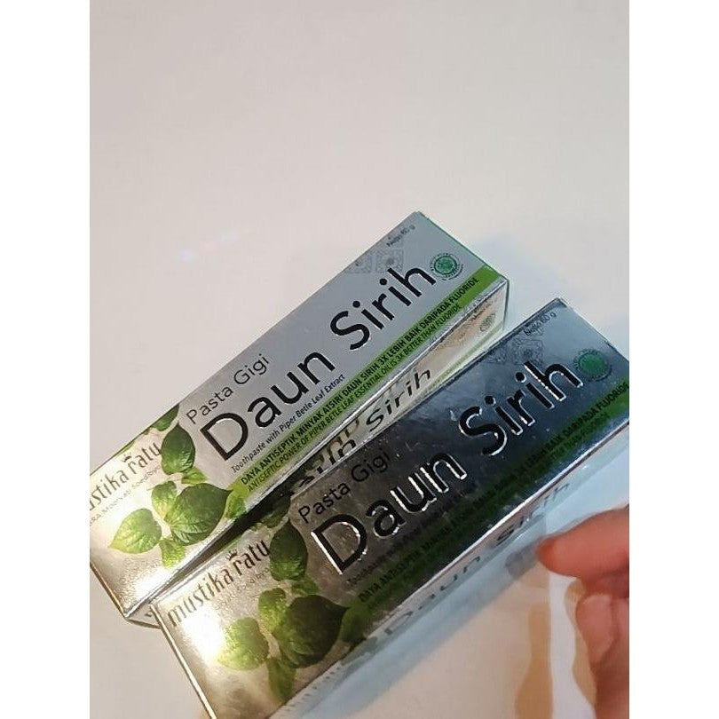 Mustika Ratu – Twinpack Herbal Toothpaste Betel Leaf 60g | Natural Freshness & Oral Protection