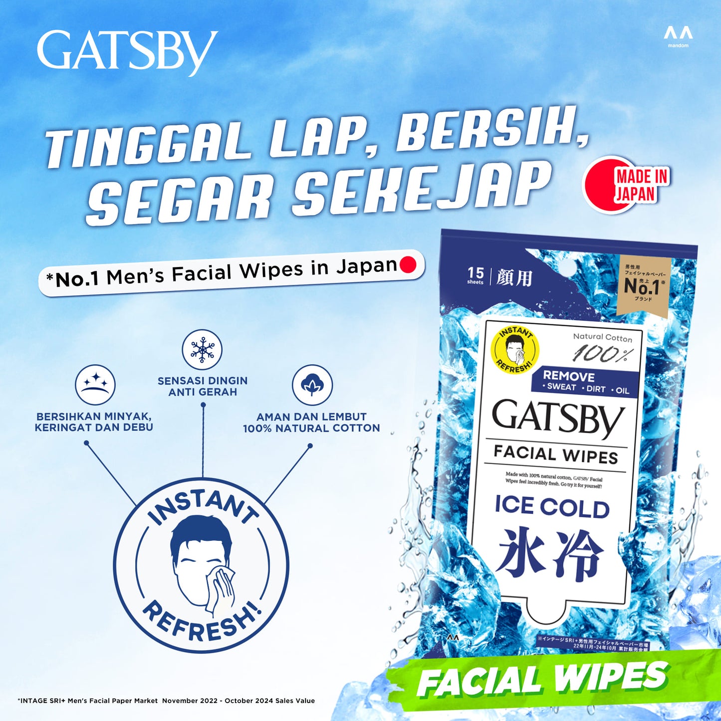 GATSBY Facial Wipes