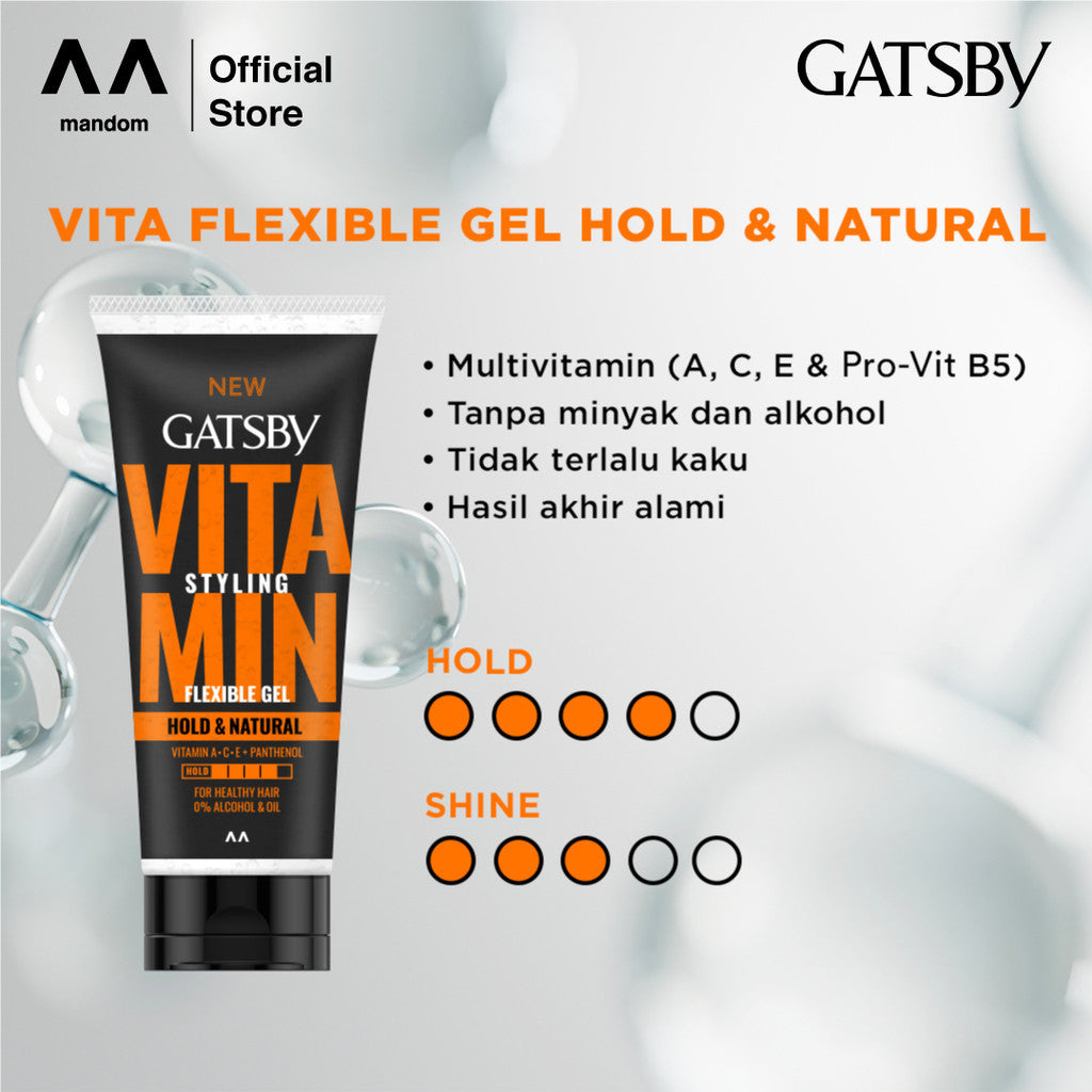 GATSBY Vita Flexible Gel Hold & Natural