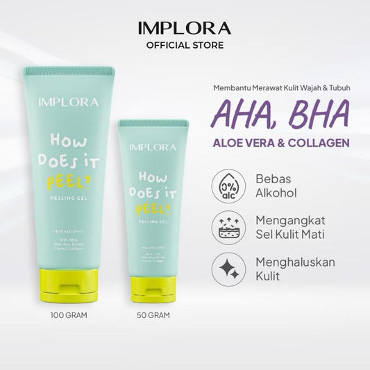 Implora GlowReboot Peeling Gel – AHA BHA Aloe Vera Exfoliator