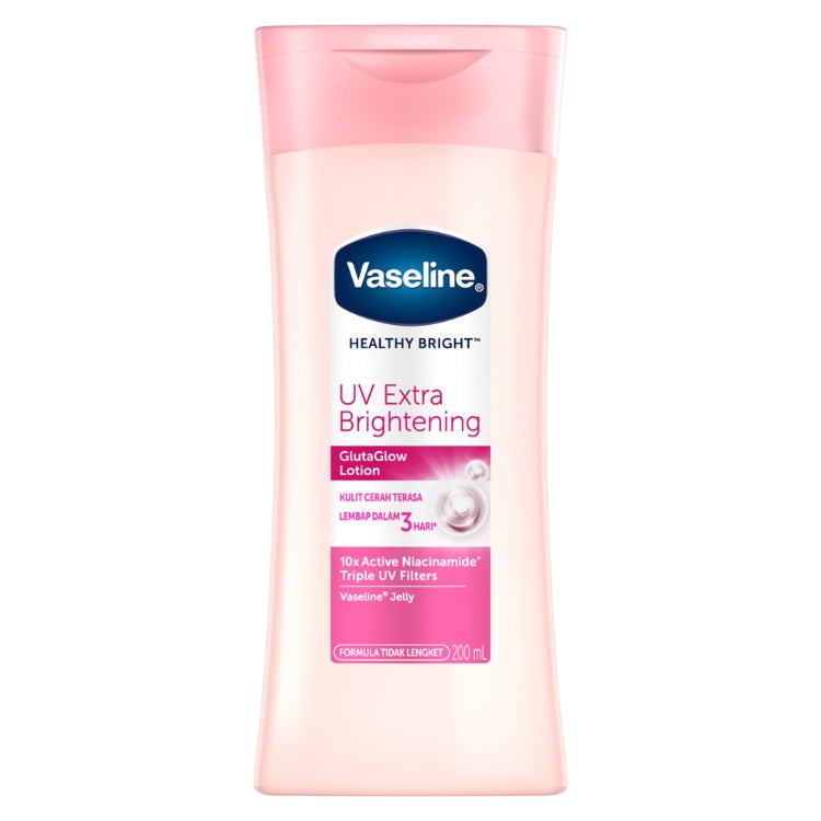 Vaseline Healthy Bright BODY LOTION UV Extra Bright with Sunscreens&Niacinamide 200ML x2