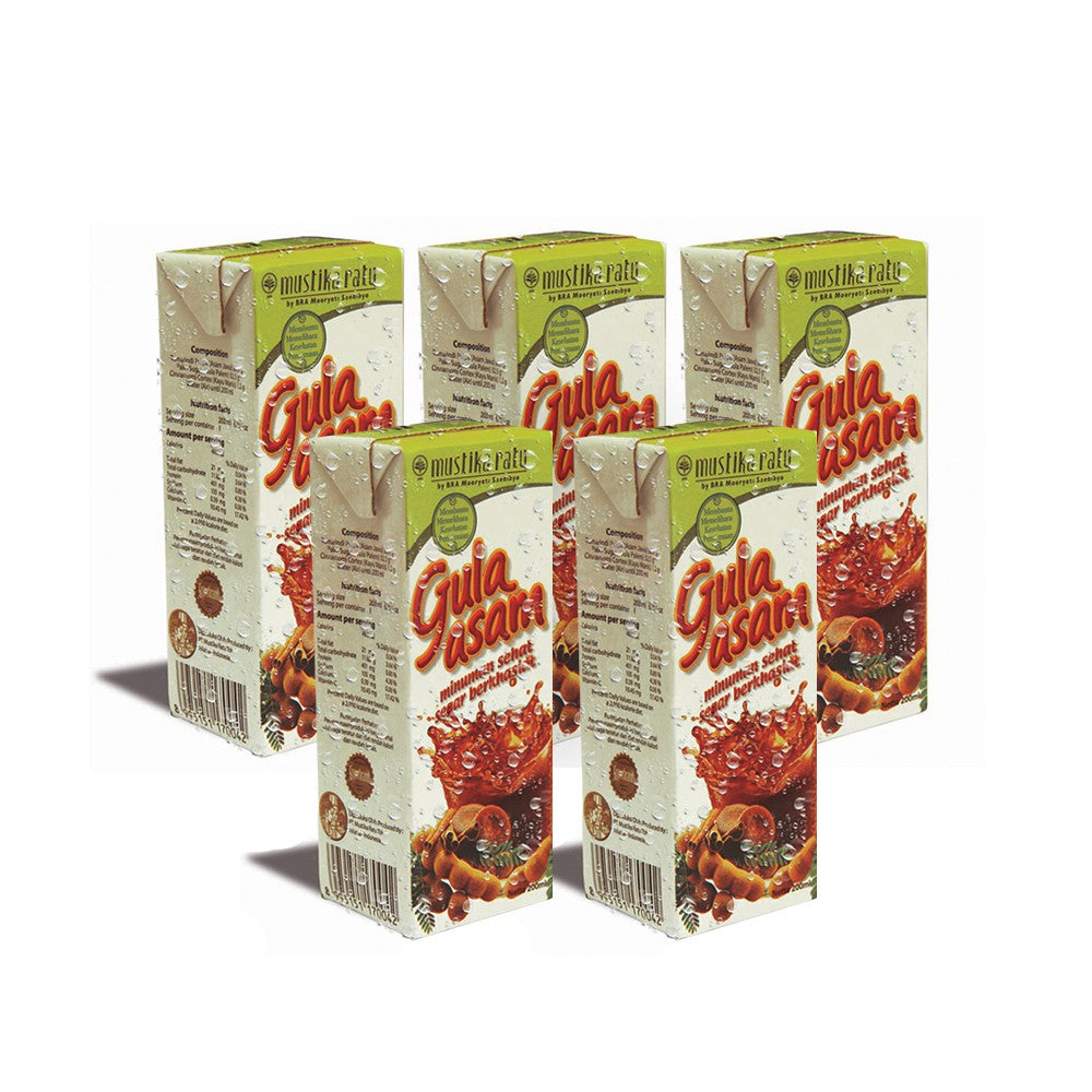 Mustika Ratu Bundling 5 pcs Minuman Gula Asem 200ml