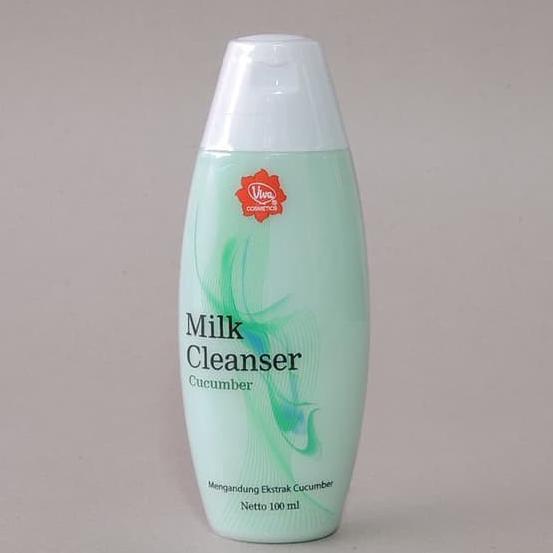Viva Milk Cleanser Cucumber 100ml - Oil Control & Black Spot Treatment with Cucumber Extract & Emollient for Soft Skin