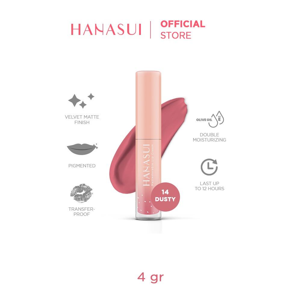 HANASUI Mattedorable Lip Cream – Lip & Cheek Tint, Boba / Matcha Latte Shades