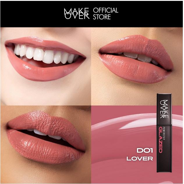 MAKE OVER Powerstay GLAZED LOCK LIP PIGMENT NEW! Lip Gloss yang Transferproof