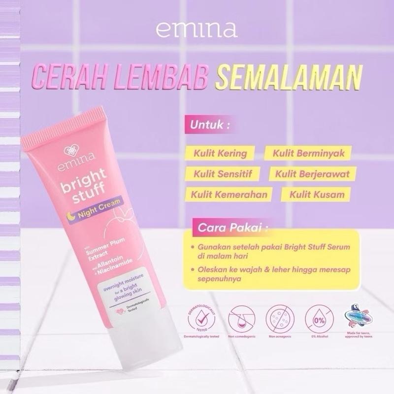 Emina GlowDream Night Cream – Brightening & Hydrating Boost (20g)