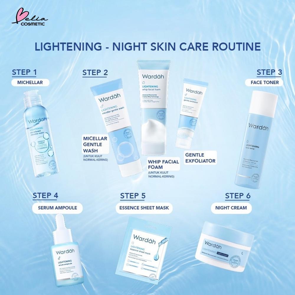 WARDAH Lightening Night Cream – Brightening Moisturizer | Niacinamide ADV | Night Repair